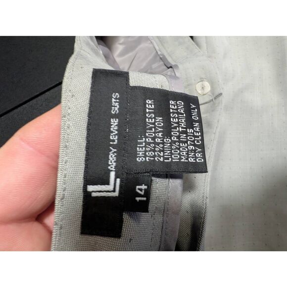 Larry Levine Suits Gray Dress Pants Women's 14 - Picture 2 of 8